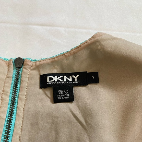 DKNY Women Lace Dress | Aqua | Size 4 | Like New | 3/4 Sleeves - Picture 9 of 11